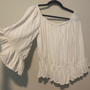 White Peasant Boho Fairy Blouse